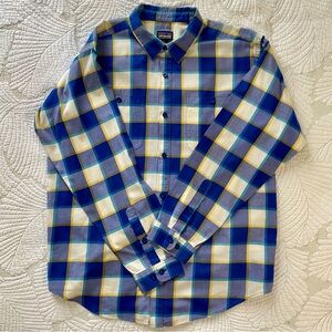 Patagonia Men's Long-Sleeved Organic Flannel Cotton Shirt Size L